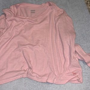 🌸PINK victoria secret long sleeve crop🌸
